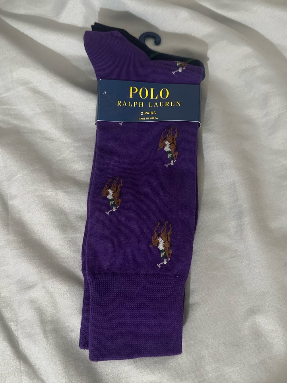 Polo by Ralph Lauren 2 Pack Men’s Purple Socks